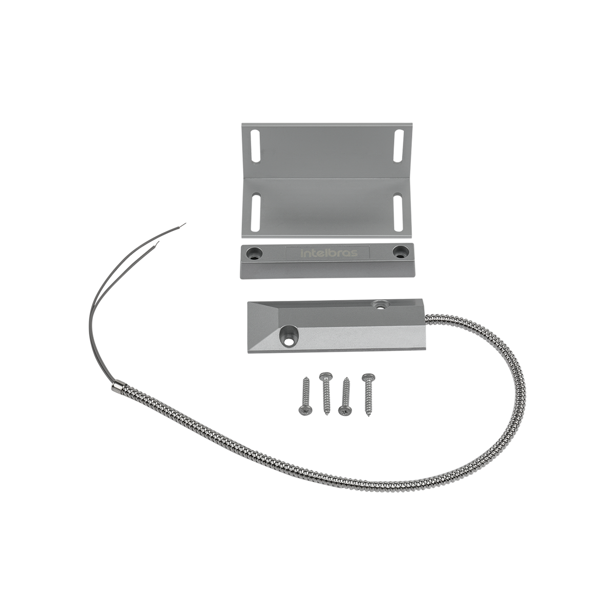 Sensor magnético de apertura con cable XAS Puerta de Acero SP con Soporte