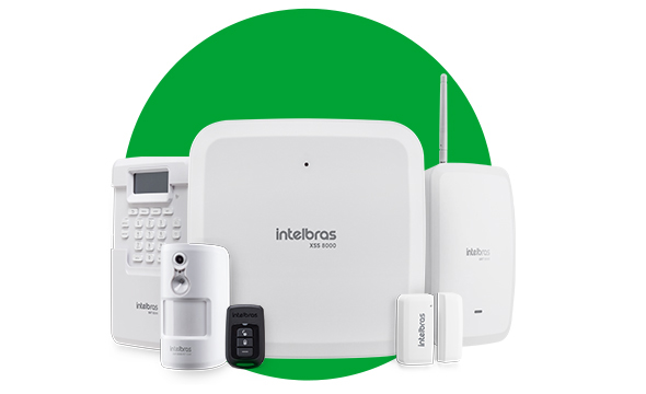 Kit Sistema de Alarme Sem Fio Contra Roubo AMT 8000 Slim - Intelbras