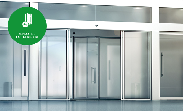 Praticidade com sensor de porta aberta
