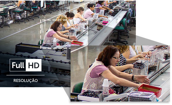 Imagem de um local com zoom aplicado pela câmera