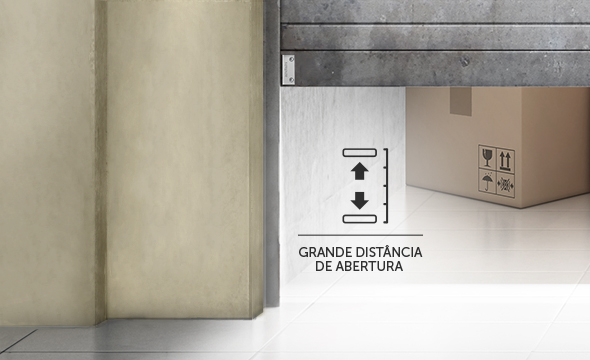 Para grandes distâncias de abertura