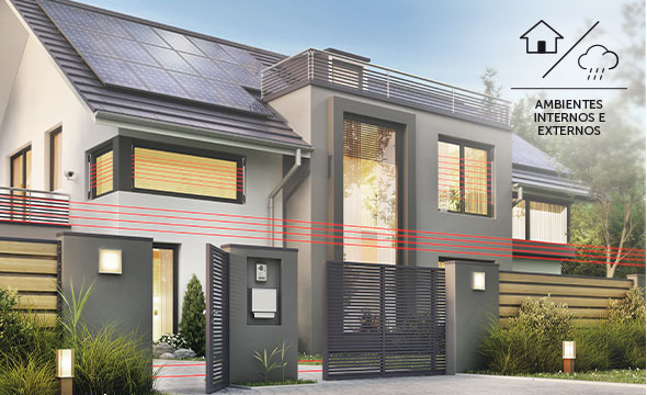 Para ambientes internos, semiabertos e externos