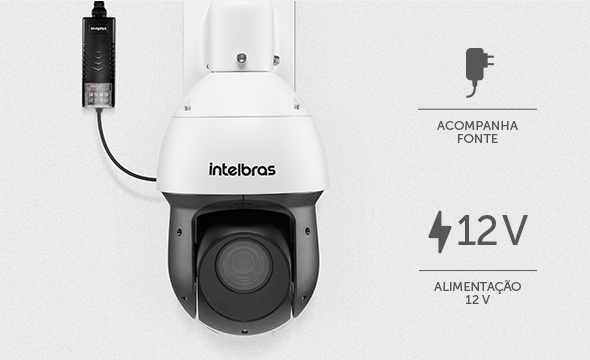 Fonte de alimentação da câmera