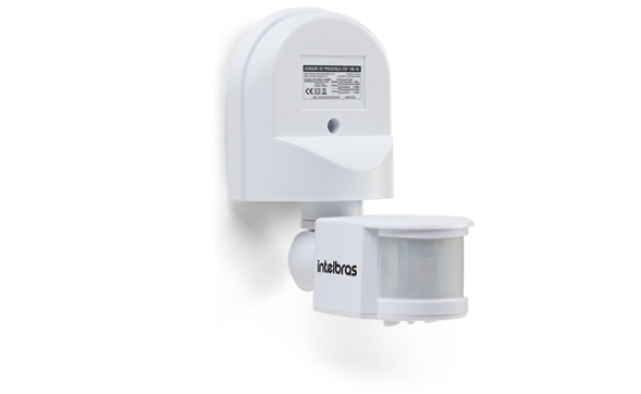 Diagrama mostrando o ângulo e o alcance de detecção do sensor.