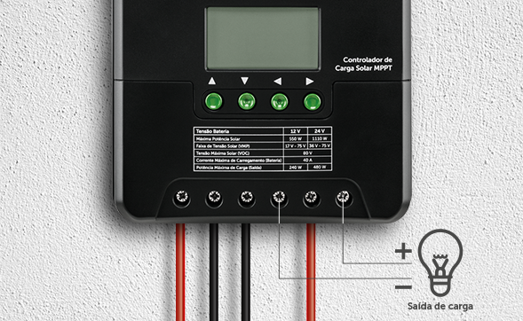 Saída de carga configurável