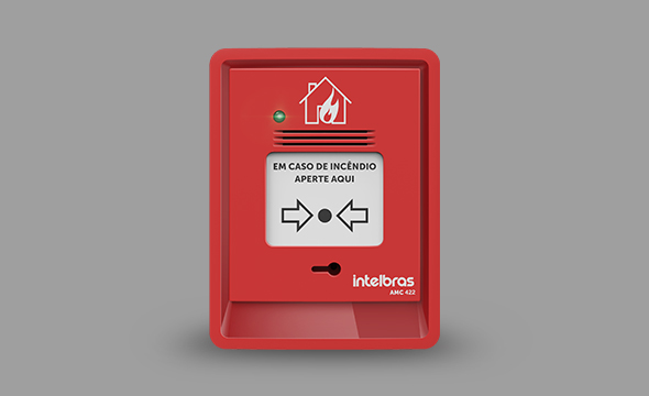 LED indicador de alarme e supervisão