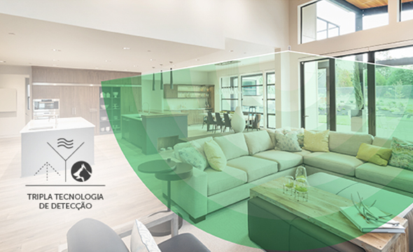 Sensor com tripla tecnologia