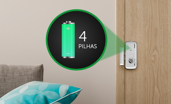 Alimentação por pilhas