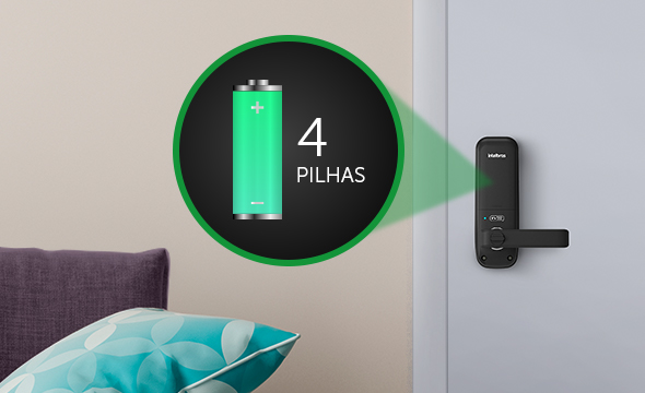 Alimentação por pilhas