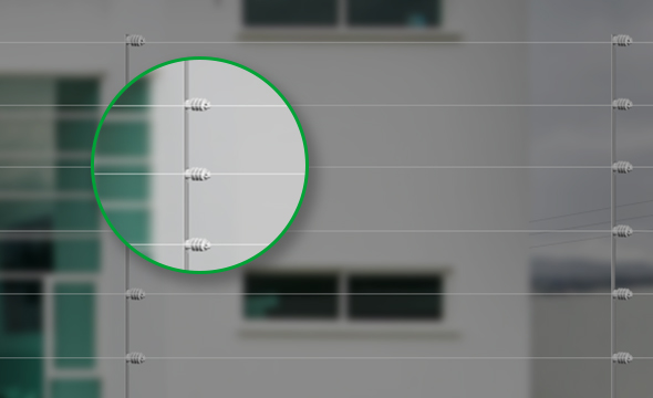Isoladores de haste de barra chata com design exclusivo