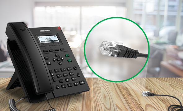 Cabo com conector RJ9