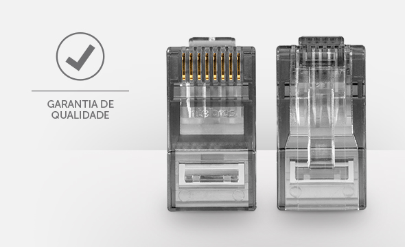 Conector RJ45 CAT.6 em um cenário de instalação