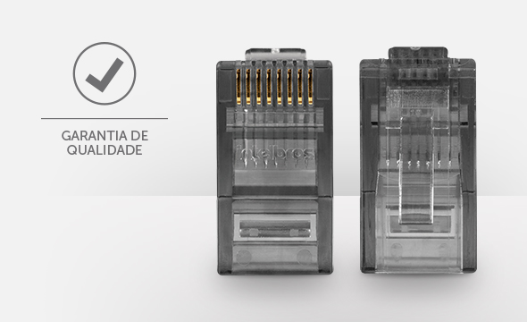 Conector RJ45 CAT.5e em um cenário de instalação