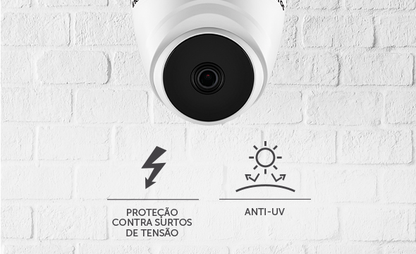 C&acirc;mera com selo de prote&ccedil;&atilde;o