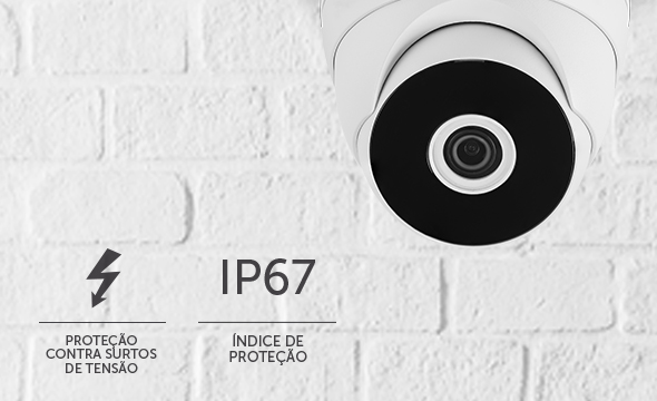 C&acirc;mera com selo de prote&ccedil;&atilde;o