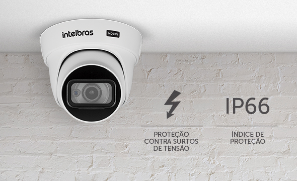 Câmera com selo de proteção IP66