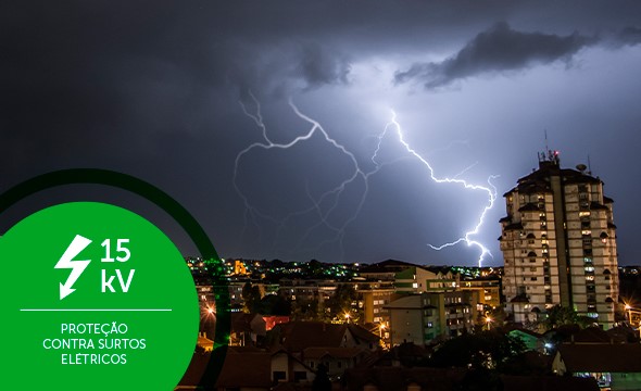 Símbolo de proteção contra surtos elétricos