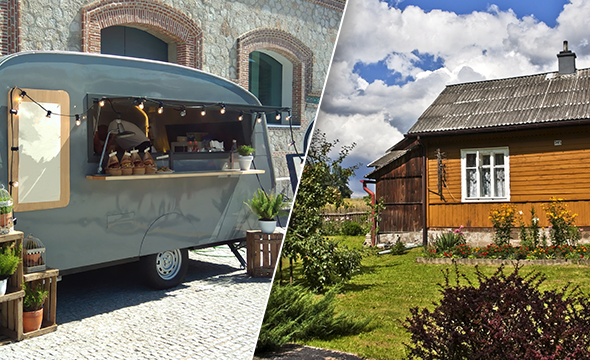 Casa em área remota com sinal de internet e telefone