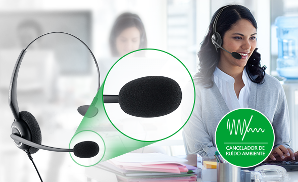 Headset mono RJ9 CHS 55 RJ9 | Intelbras