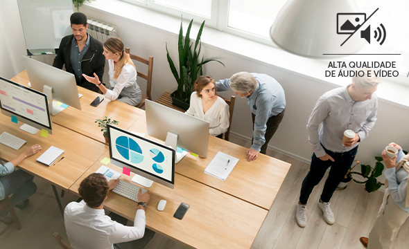 Ícone de áudio bidirecional