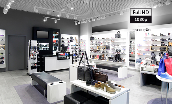 Tela de TV exibindo uma imagem em Full HD de alta qualidade