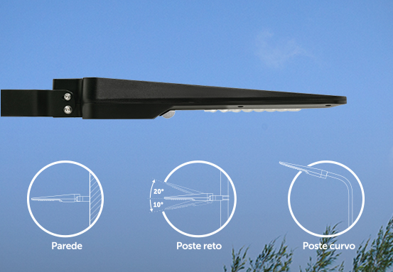 Instalação simples da luminária