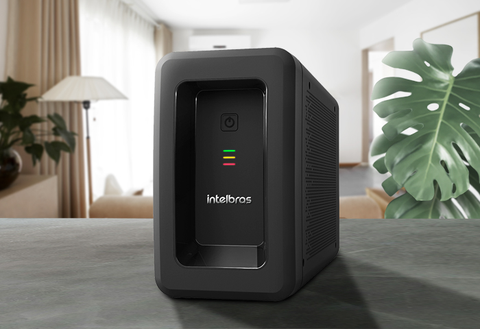 Ilustração da função de religamento automático do nobreak.