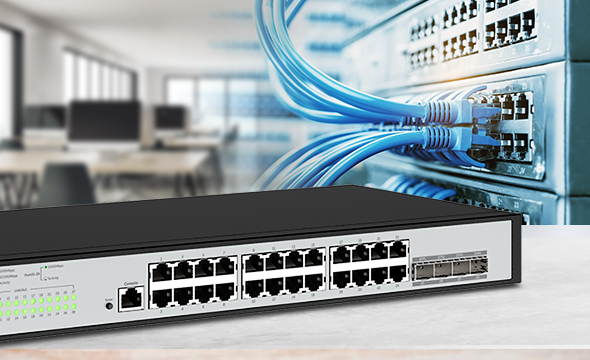 Diagrama de rede com gerenciamento centralizado