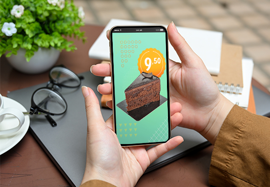 Tela de login personalizada em um smartphone.