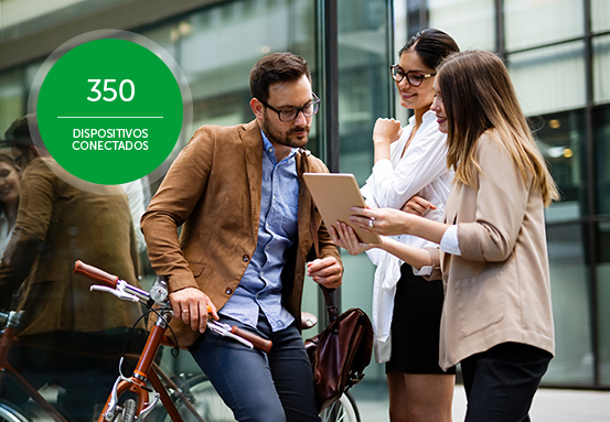 Gráfico mostrando a alta capacidade de usuários simultâneos.