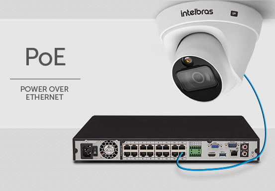 Diagrama de conexão PoE