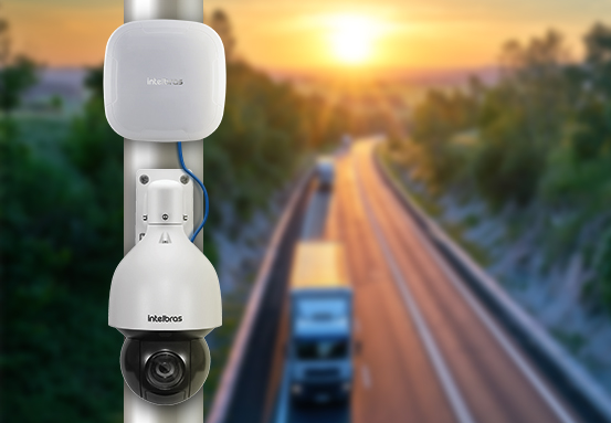 C&acirc;mera de seguran&ccedil;a instalada em local externo e remoto