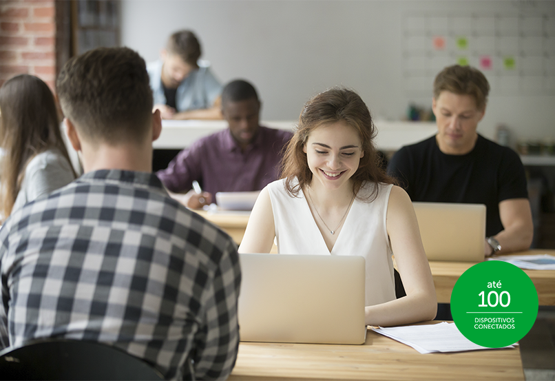 Gráfico mostrando a alta capacidade de usuários simultâneos.