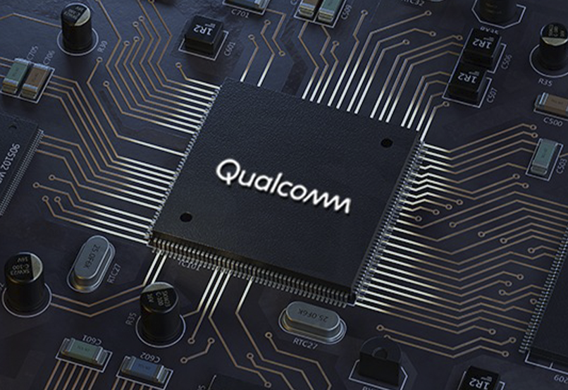 Logo da Qualcomm, fabricante do chipset