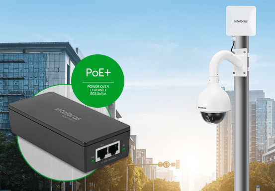 Logos dos padrões PoE ativo 802.3af e 802.3at