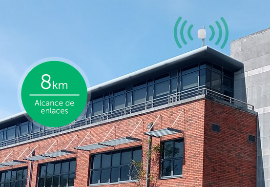 Antena direcional com longo alcance