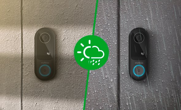 Videoporteiro resistente à chuva e ao sol