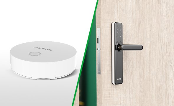 Kit completo com fechadura e hub