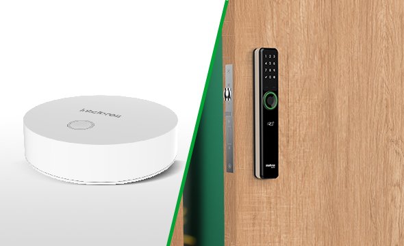 Kit completo com fechadura e hub