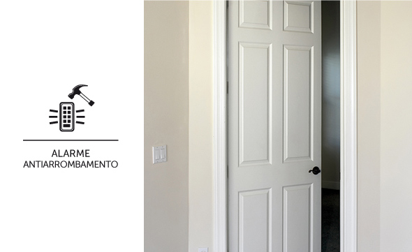 Funções de alarme antiarrombamento