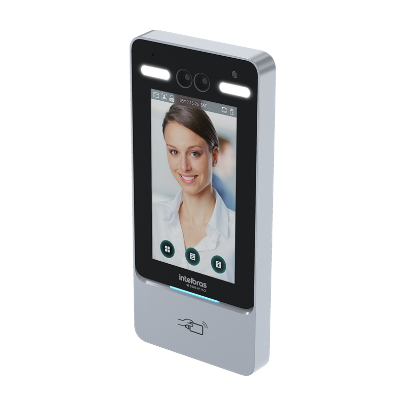 Controlador de Acesso Facial SS 5530 MF FACE em perspectiva