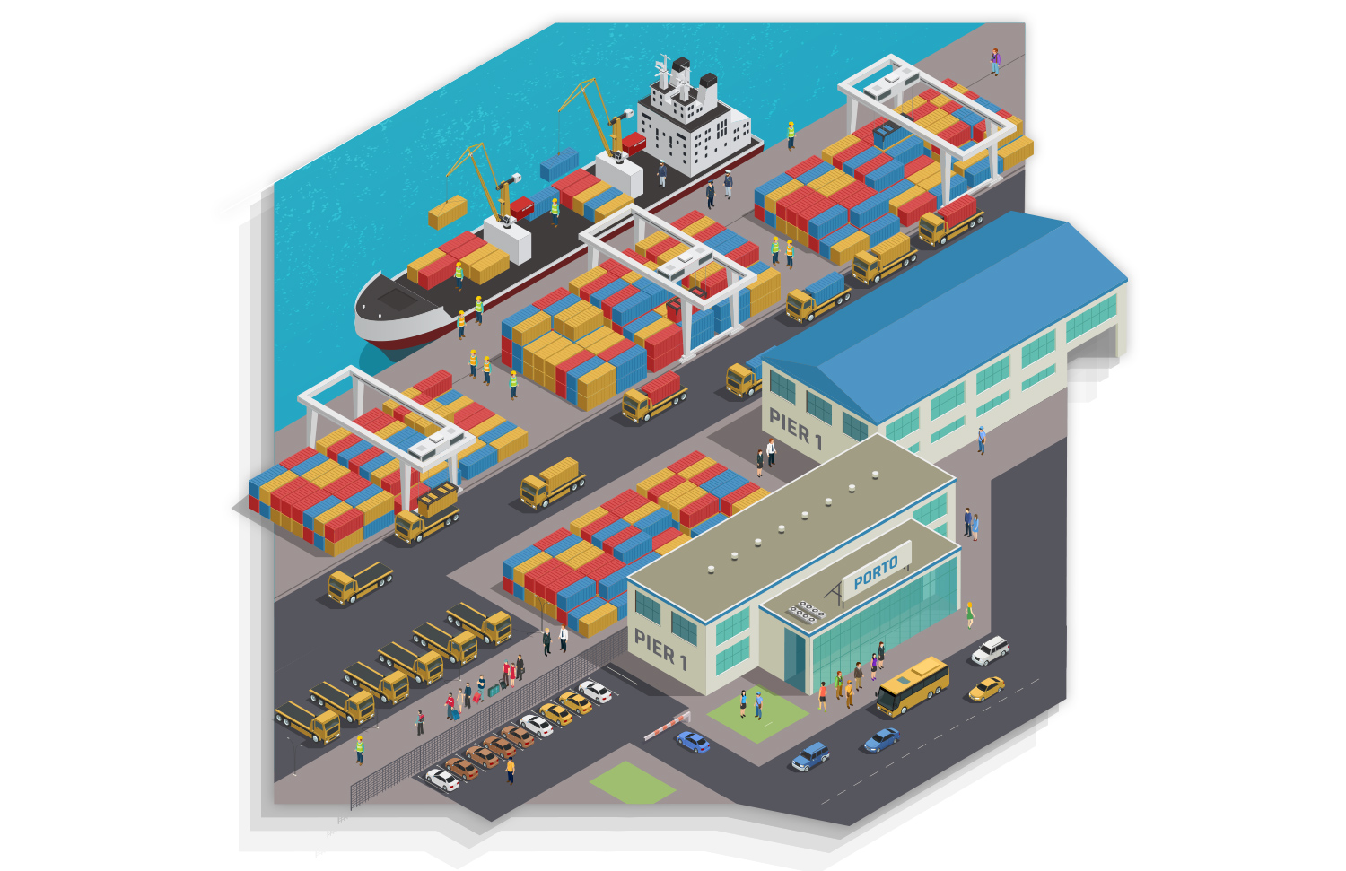 Imagem de um porto