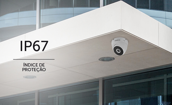 C&acirc;mera resistente a &aacute;gua e poeira com prote&ccedil;&atilde;o IP67