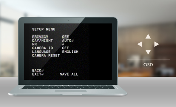 Configura&ccedil;&atilde;o da c&acirc;mera atrav&eacute;s do menu OSD
