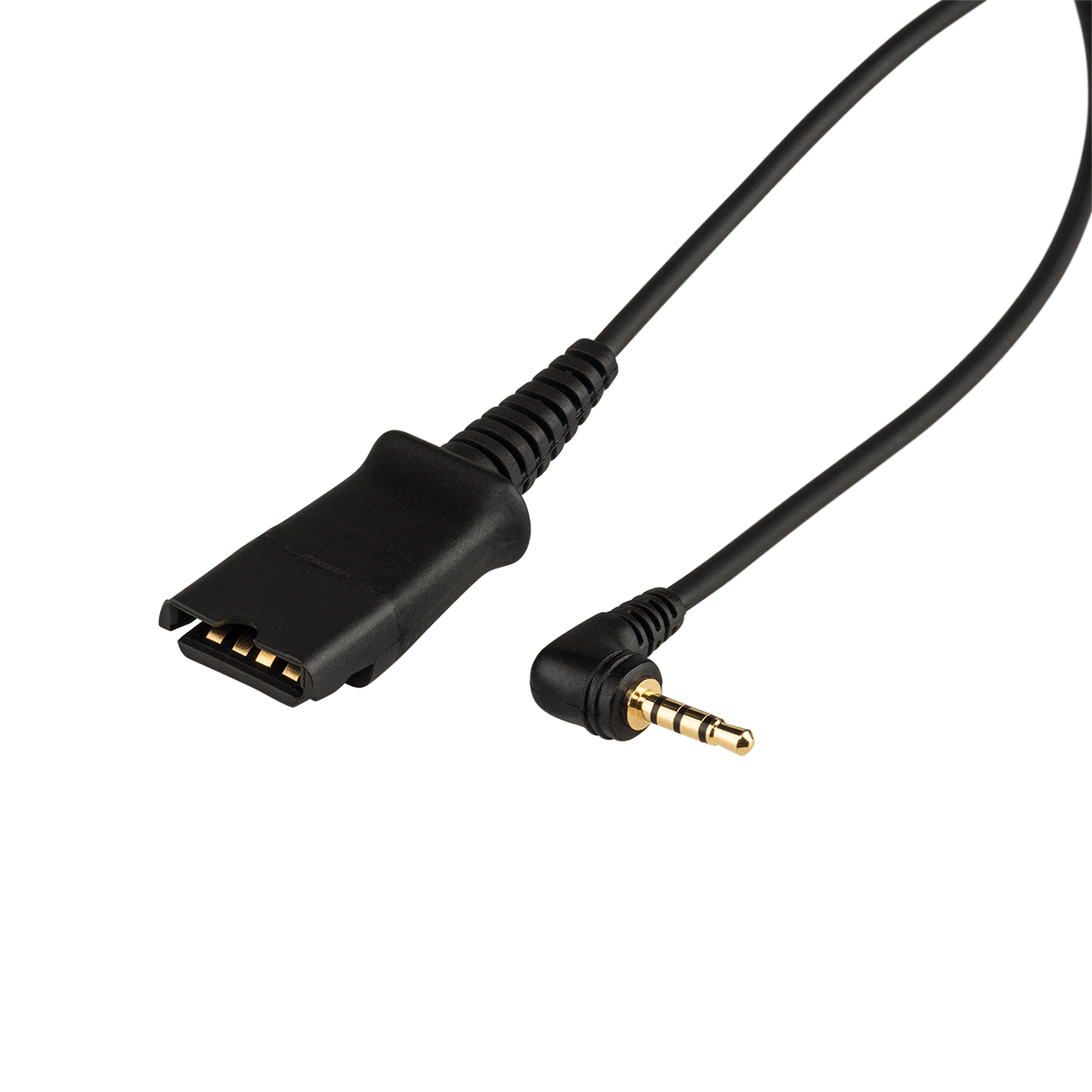 Detalhe do conector P3 do cabo adaptador QDP 20