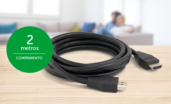 Cabo com 2m de comprimento