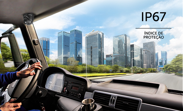 Câmera com proteção IP67 resistente à água