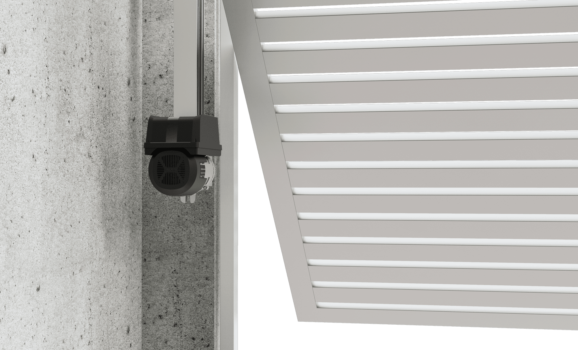 Automatizador BR 300 instalado em garagem residencial