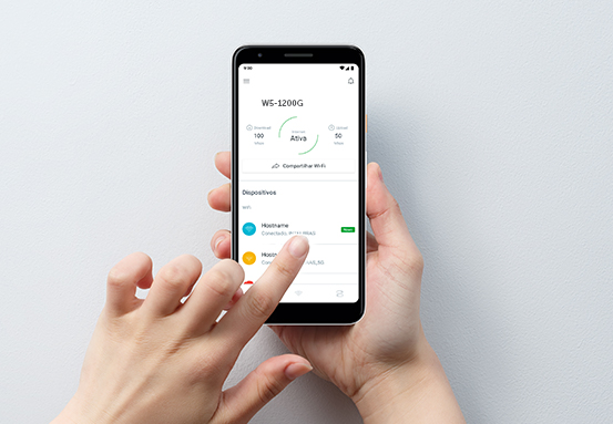 Controle por aplicativo Meu Wi-Fi Intelbras