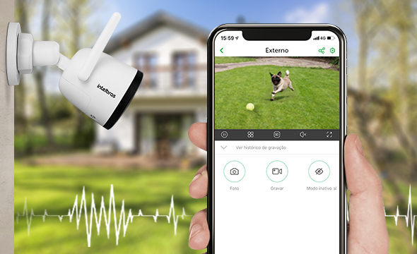 Microfone interno integrado